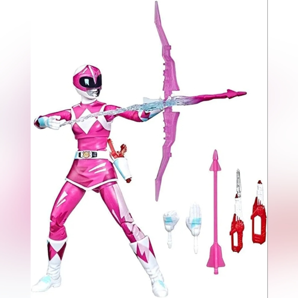 Power Rangers Lightning Collection Mighty Morphin Pink Ranger Action Figure NEW - Picture 4 of 8
